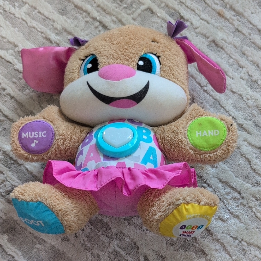 Interactive Plush Puppy Toy with Music and Lights